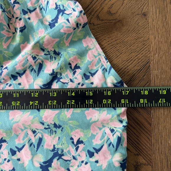 Pact Organic Cotton Floral Halter Maxi Dress Green Pink XL Cross Front Pockets - Picture 11 of 12